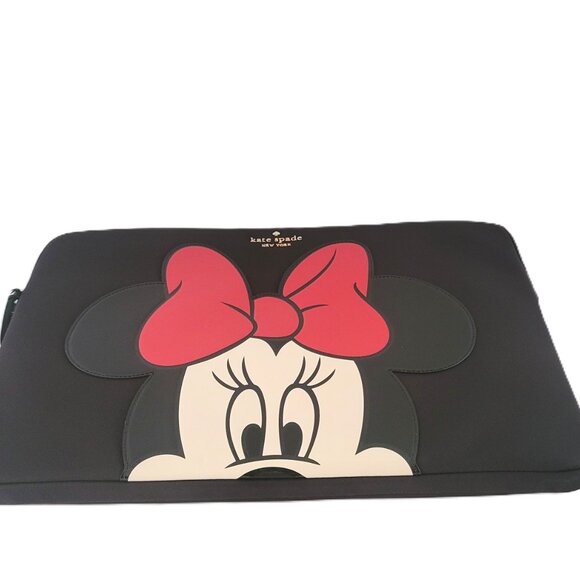 Kate Spade KG703 Disney X Minnie Mouse Universal Laptop Sleeve Black Multi 15" - Picture 4 of 7